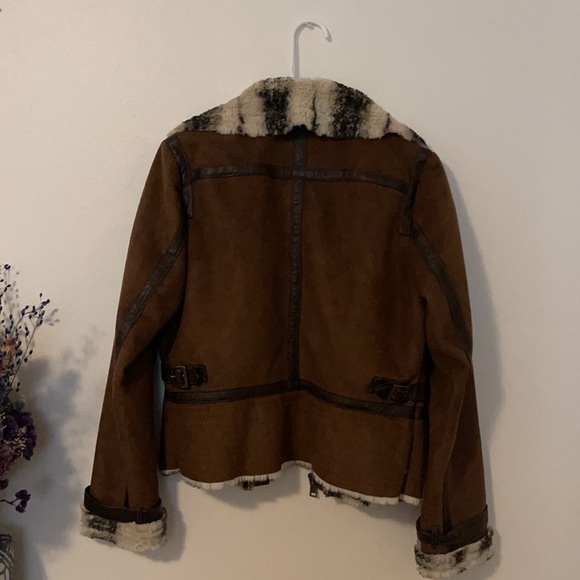 Steve Madden Fully Lined Fur & Suede Jacket. - Picture 3 of 5